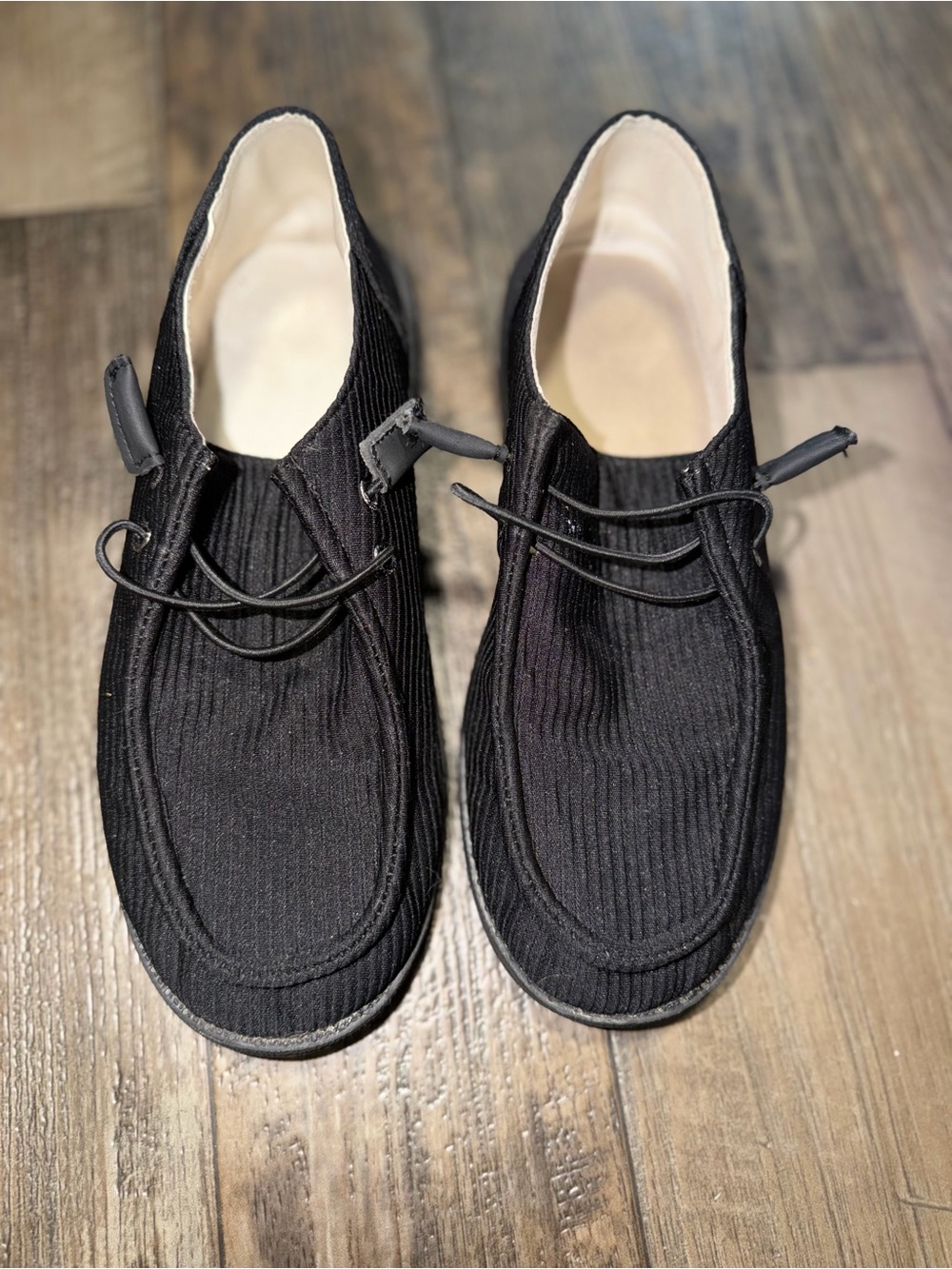 Men's Black Casual Lace-Up Shoes